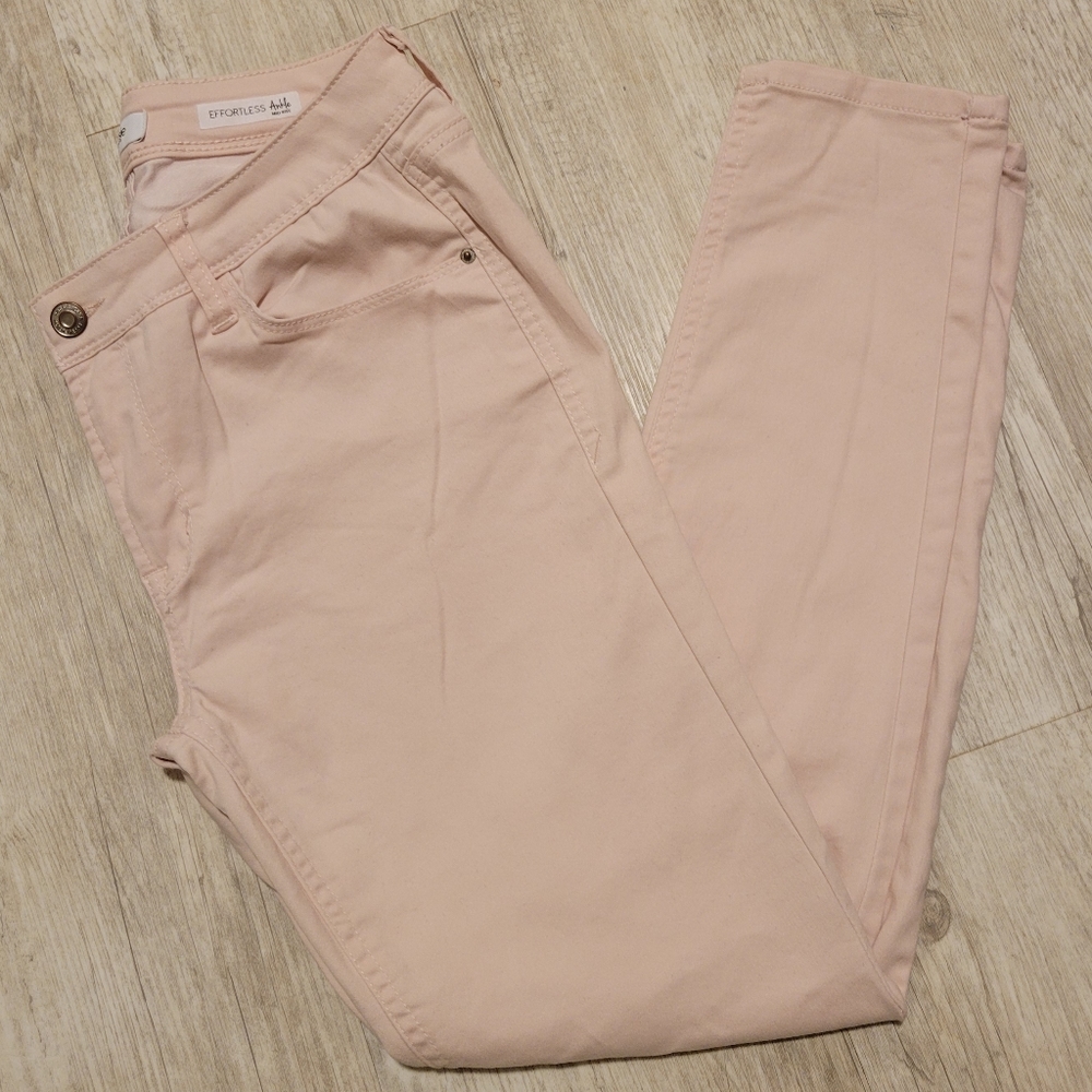 Kenzie Jeans Effortless Ankle Mid Rise in Light Pink, Size 8/29